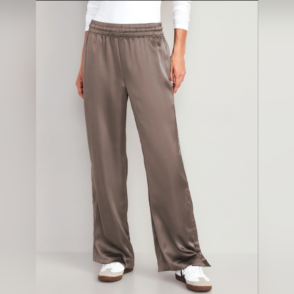 Satin Track Pants